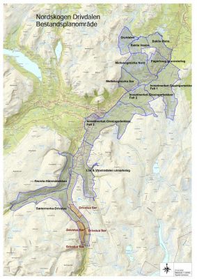 BPO Nordskogen Drivdalen Bestandsplanområde
